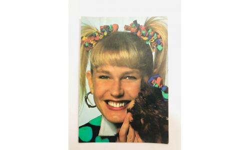 Foto Antiga - Xuxa com Cachorrinho